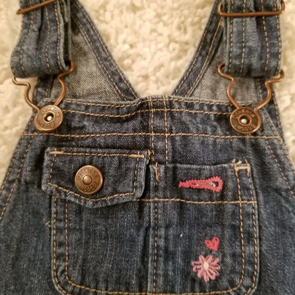 Oshkosh Vestbak Overalls Dress 12M